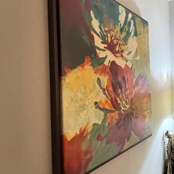 Vintage Signed Agnes Saint Leger Canvas Painting Framed - Picture 5 of 16